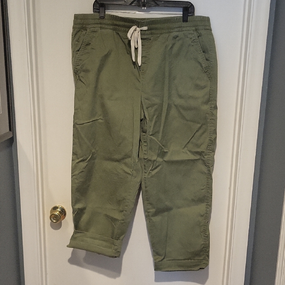 Lane Bryant Green Chinos Relaxed Fit